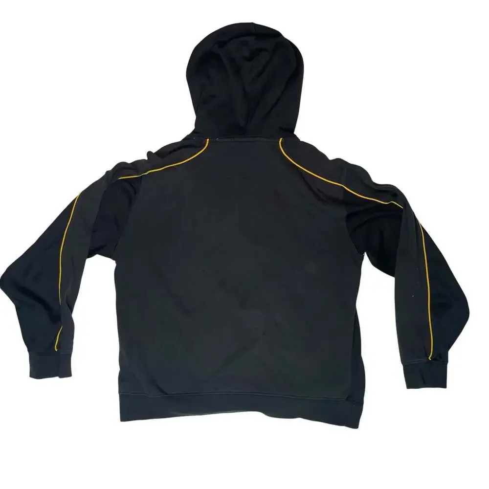 Adidas Los Angeles Lakers Hoodie Black Yellow NBA Pullover Sweatshirt